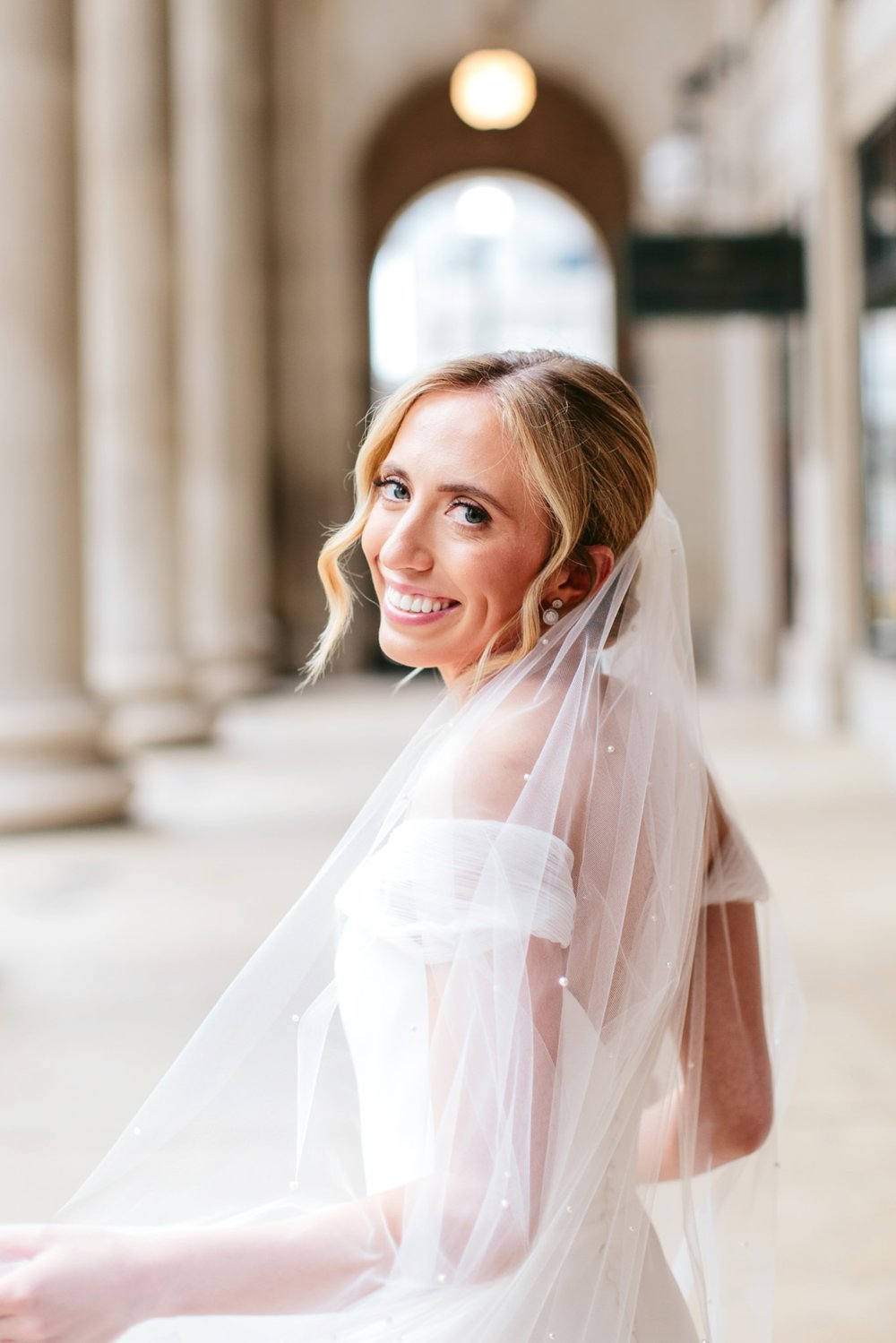 bridal headshot at union station