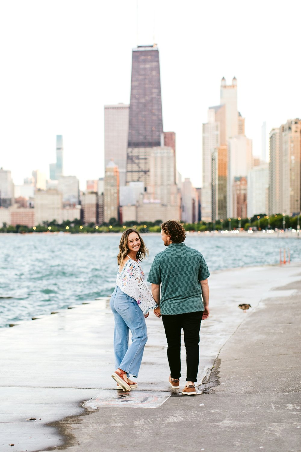 north ave beach engagement session