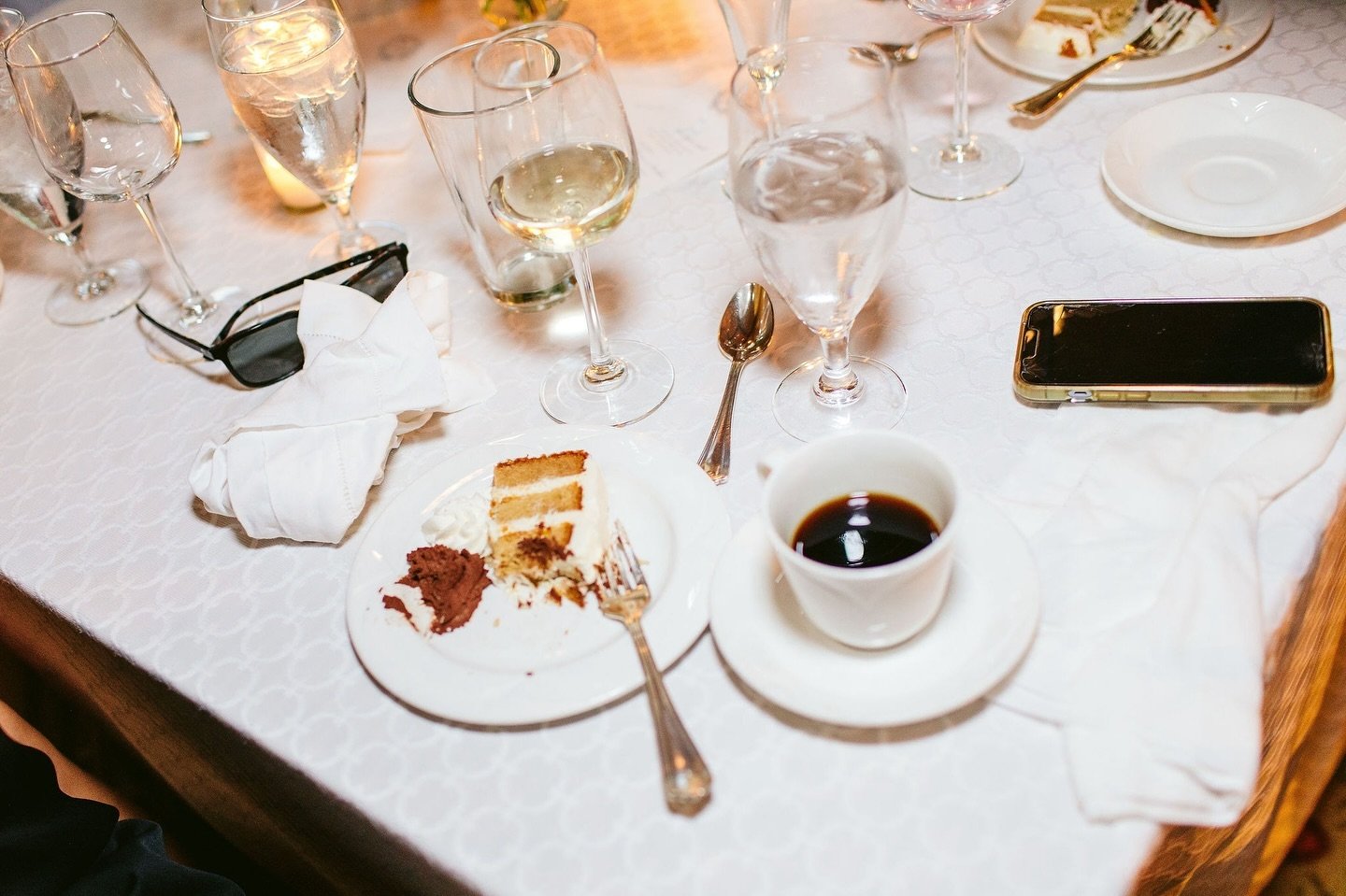 Coffee, sunnies, a half-eaten slice of cake&hellip;remnants of an epic wedding!
.
.
.
PHOTO + VIDEO - @nicodemcreative​​​​​​​​
PLANNER - @effortless_events
VENUE - @sunsetridgecc
FLORIST - @lifeinbloom
HAIR + MAKEUP - @rachelreiman with @rcbeautynews