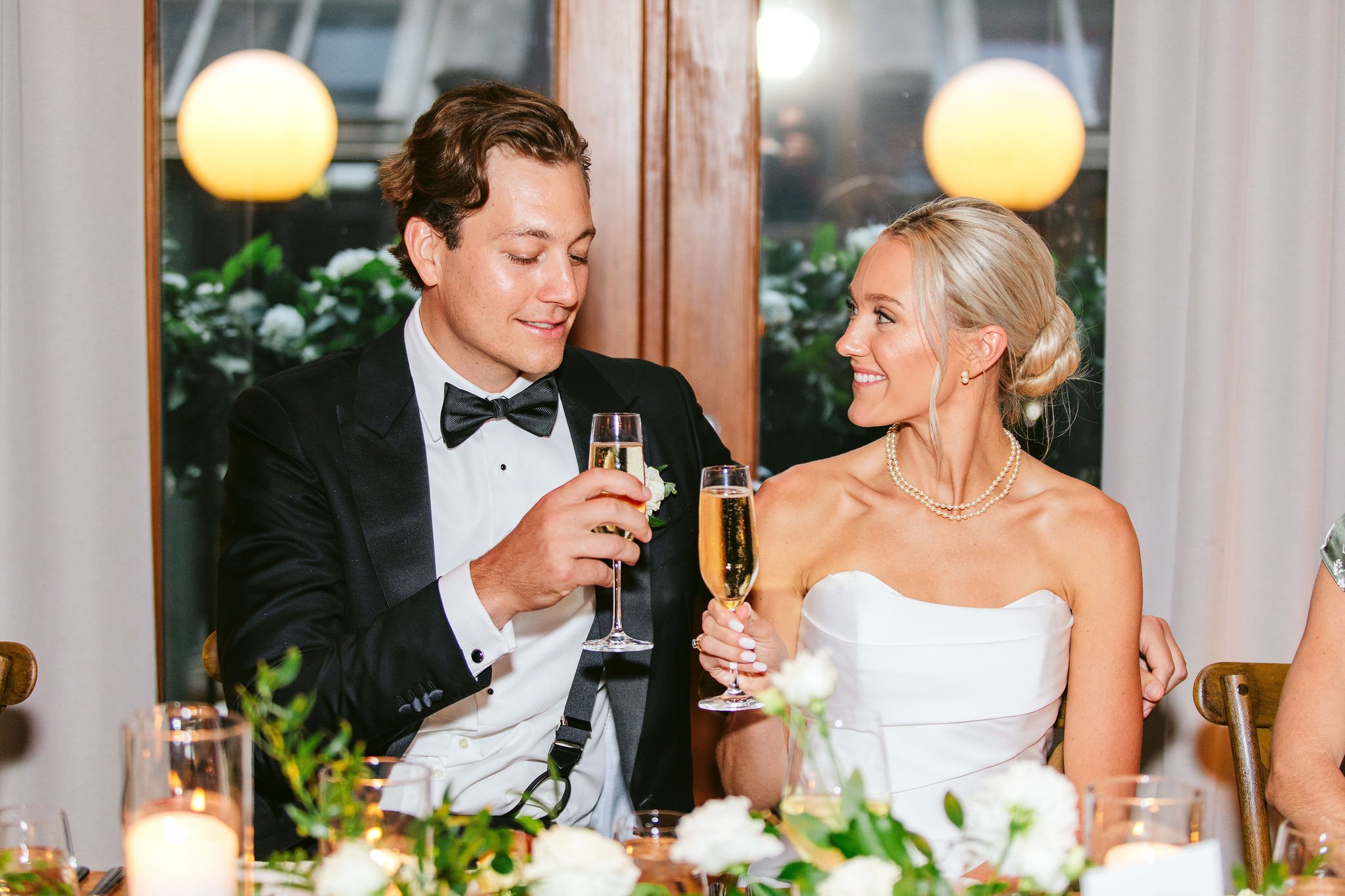 bride and groom at ivy room chicago wedding