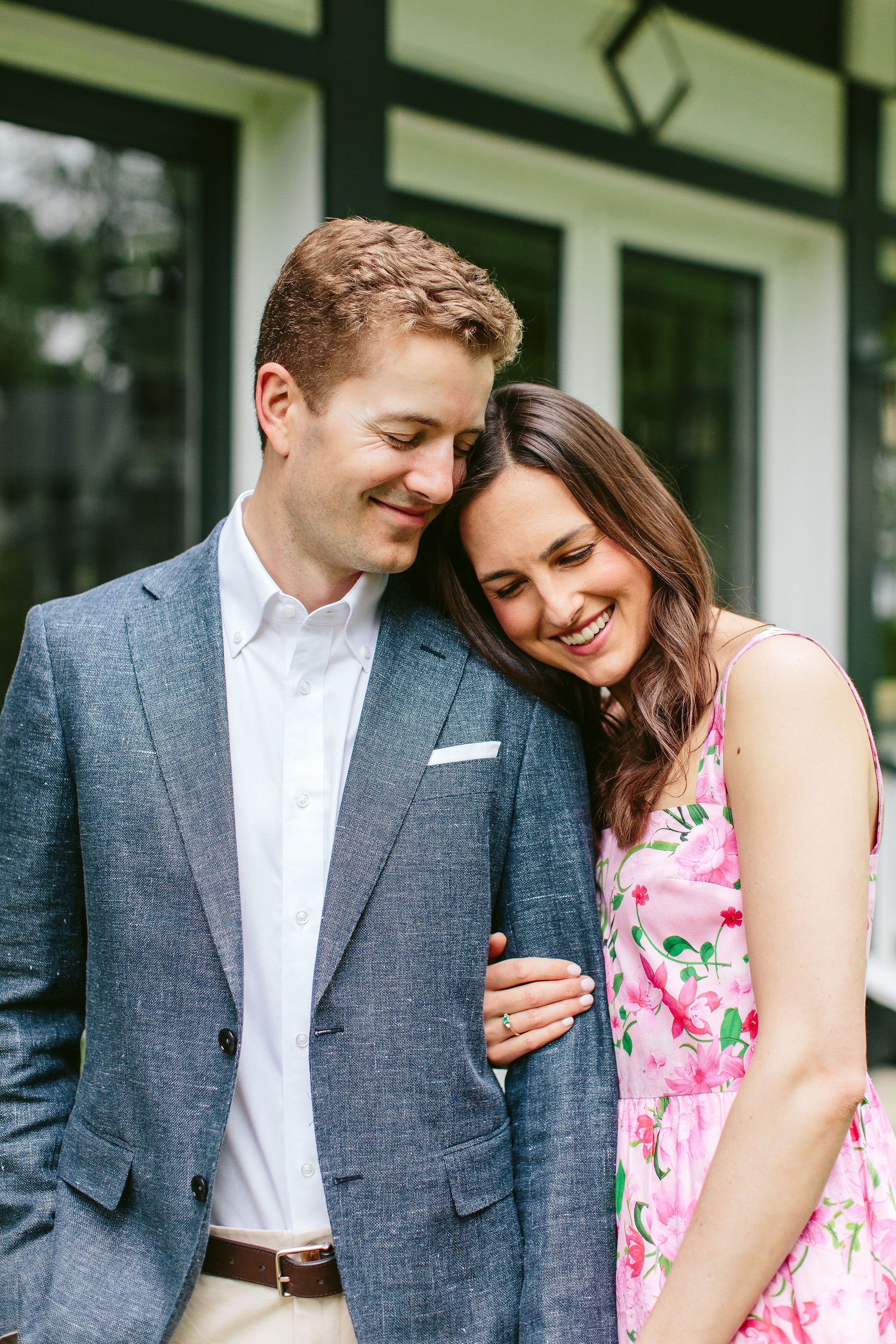 candid lake geneva engagement session