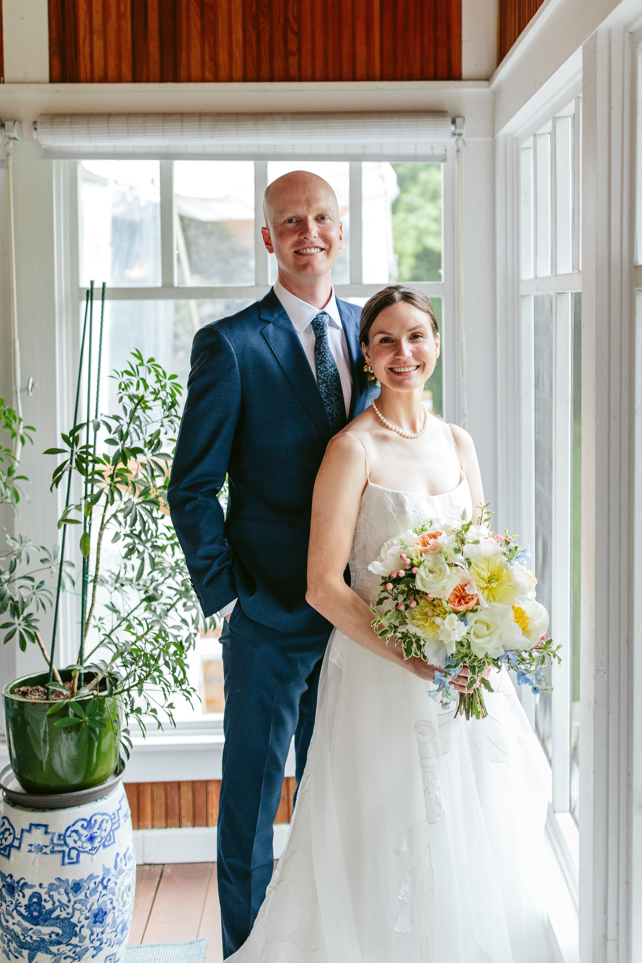 at home wedding portraits northfield il