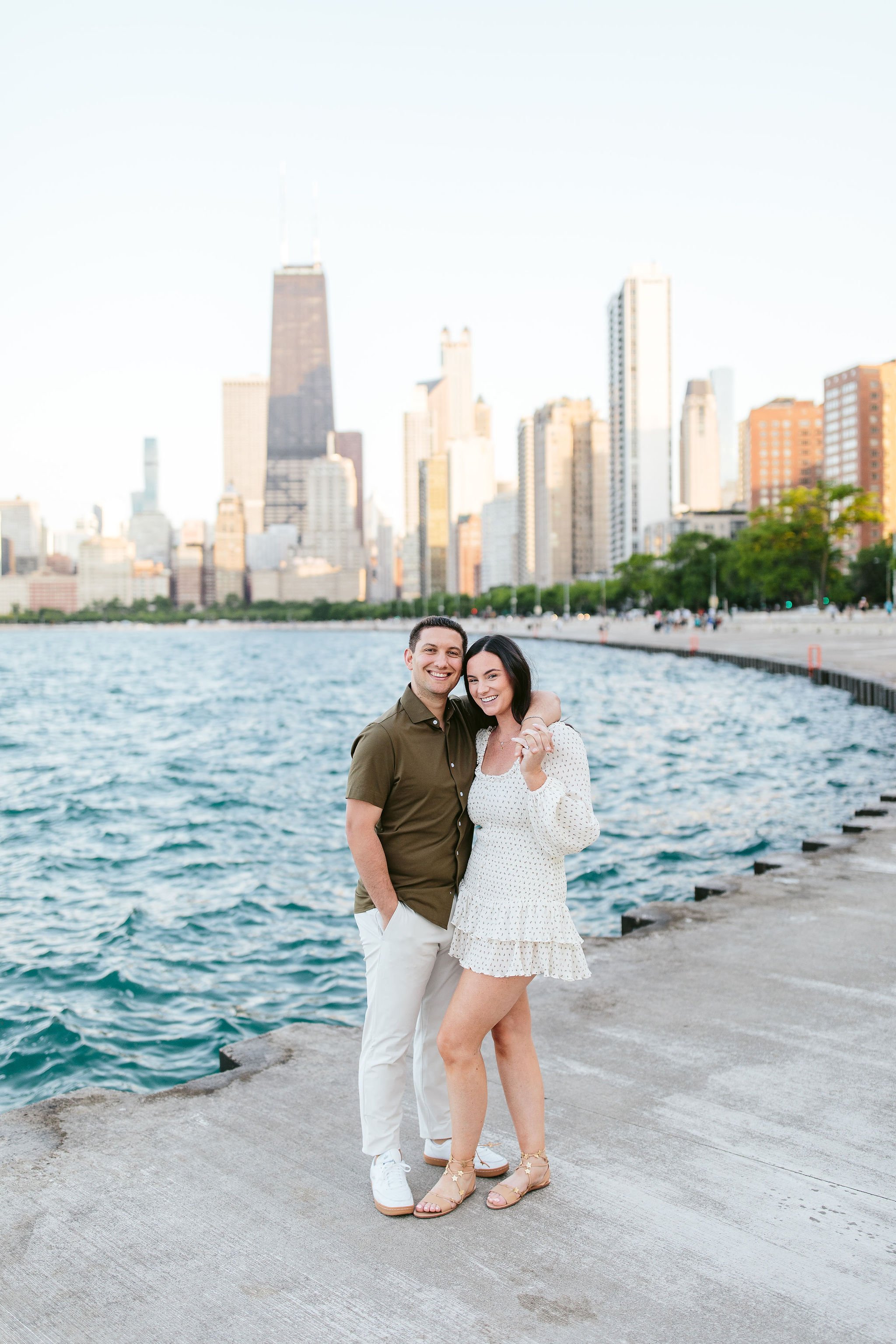 North Ave Beach engagement photos