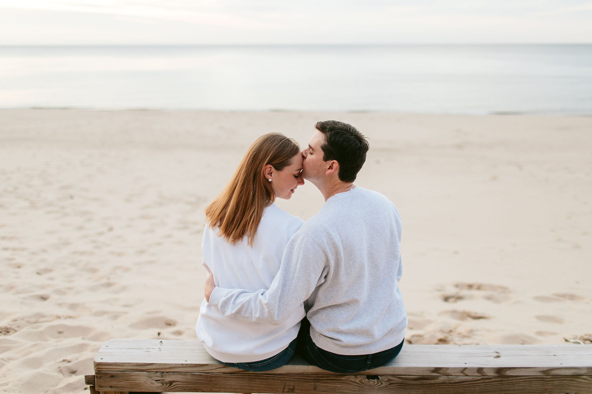 laid back engagement session in sawyer, mi