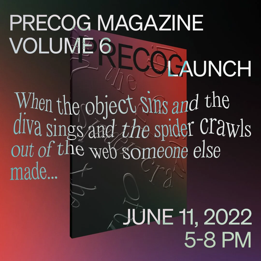 Precog Magazine Issue 6 Launch