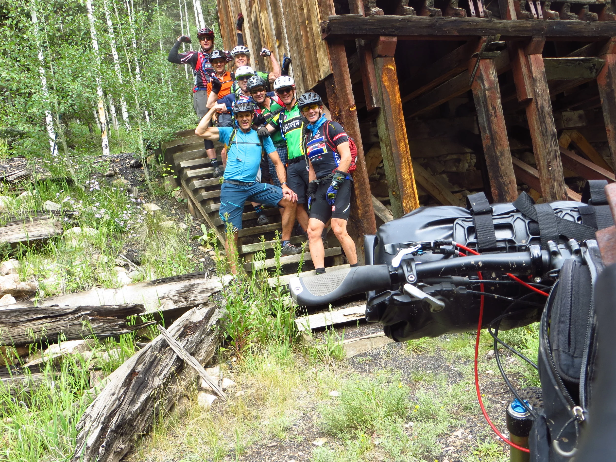  Historical coal chute along abandoned narrow gauge rr grade north of Ilium near Telluride 