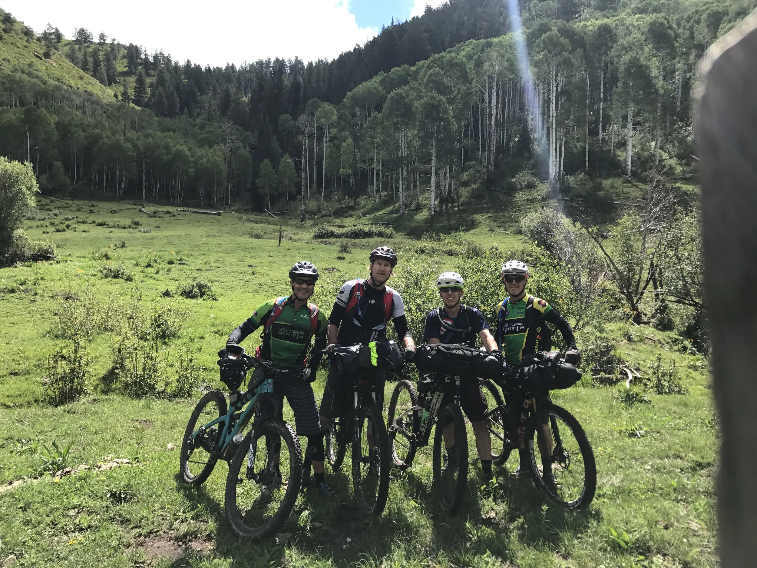  Ute Creek alternate on Day 5- sweet single track for these boys 