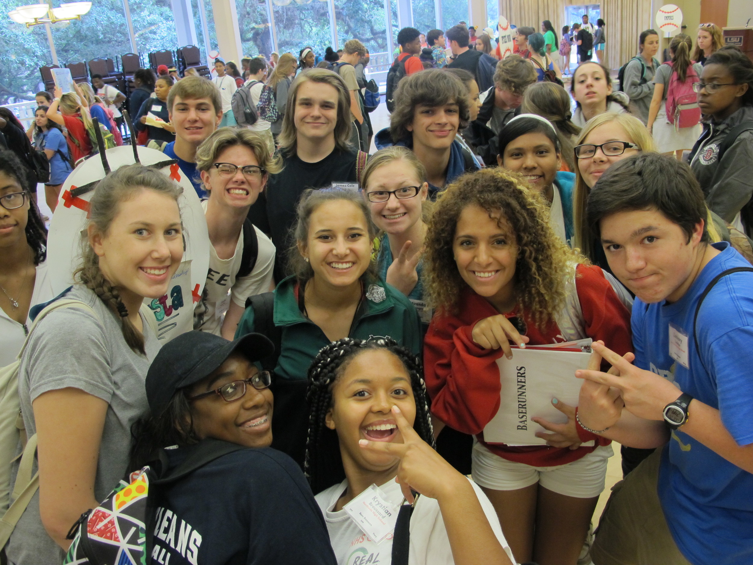 LYS delegates pose with their counselor