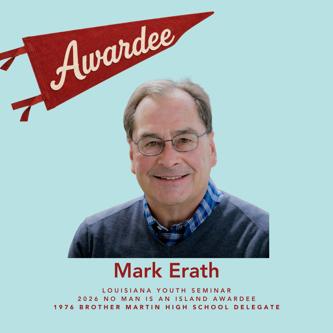 The 2026 No Man is an Island Award Winner: Mark Erath