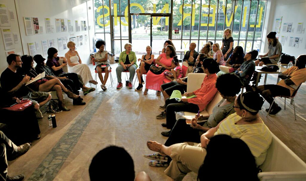 The first step was to create a community storefront where the project could be conceived and created collaboratively with our neighbors.