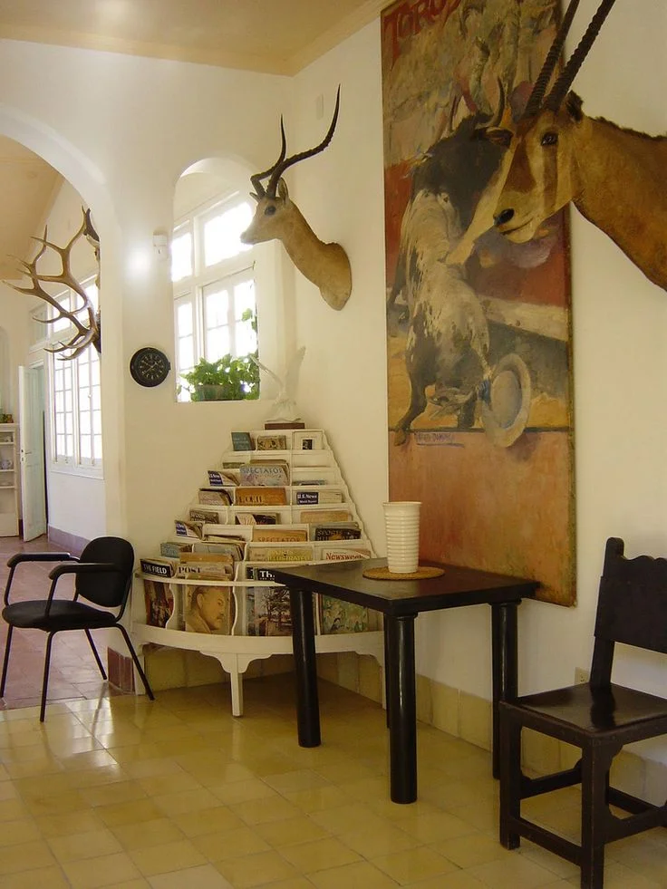 Whimsical displays of local and global reading materials