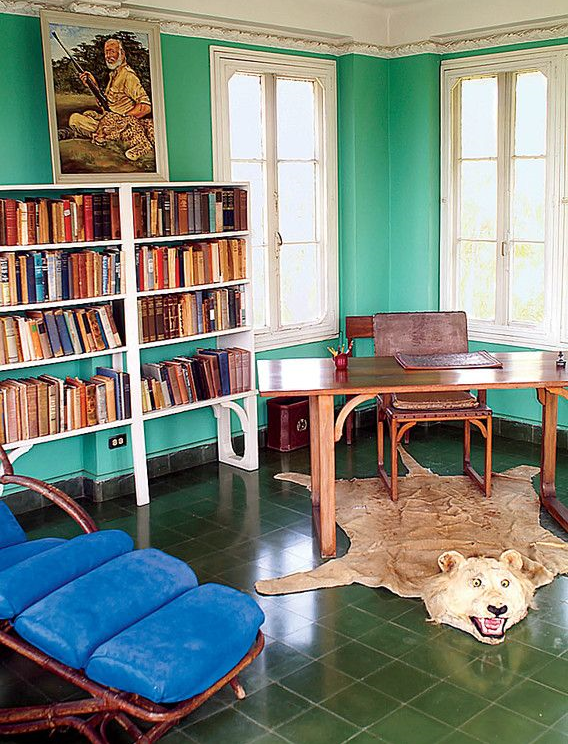 Inspired by Hemingway's study and his collectibles