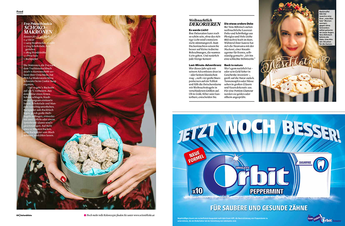 Food & dining editorial for Seitenblicke Magazin