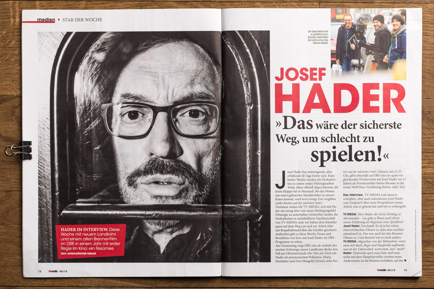 Josef Hader in TV Media