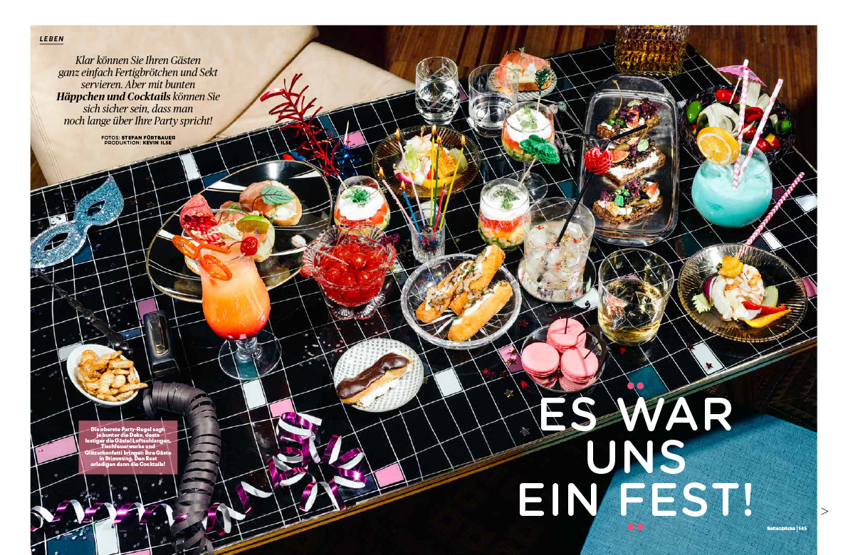 Food editorial for Seitenblicke Magazin