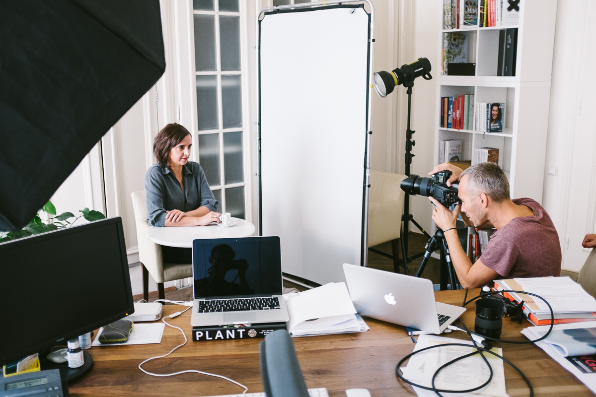 taking portraits of Susanne Schnabl