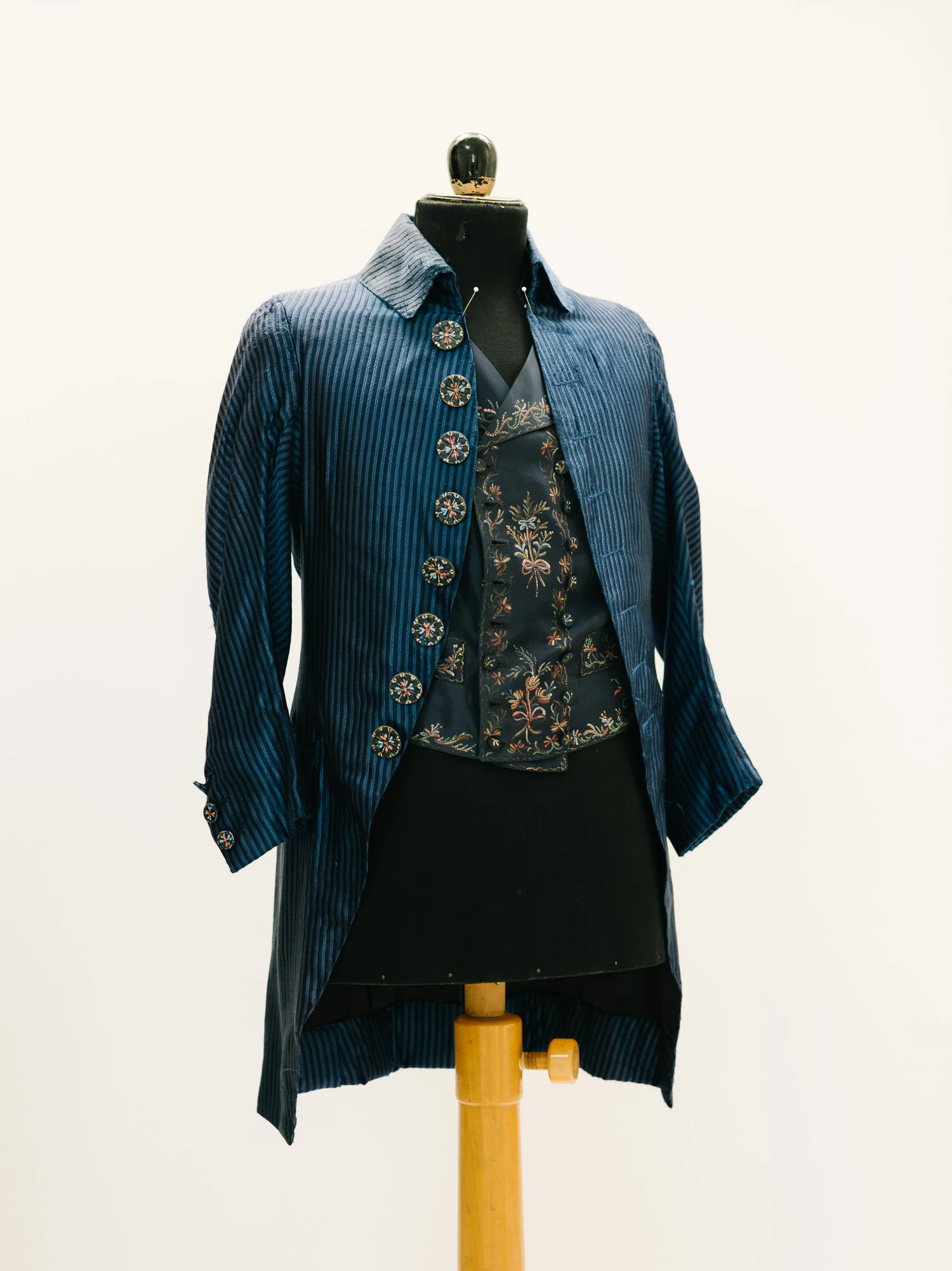 VIENNA, AUSTRIA - September 17,2018: At the men's props tailor shop of the Vienna State Opera. This jacket is part of the costume of the solist role 'Andrea Chenier' of the same-named opera worn by José Carreras.