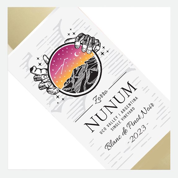 2023 Nunum 'Zorro' Blanc de Pinot Noir, Uco Valley, Single Vineyard