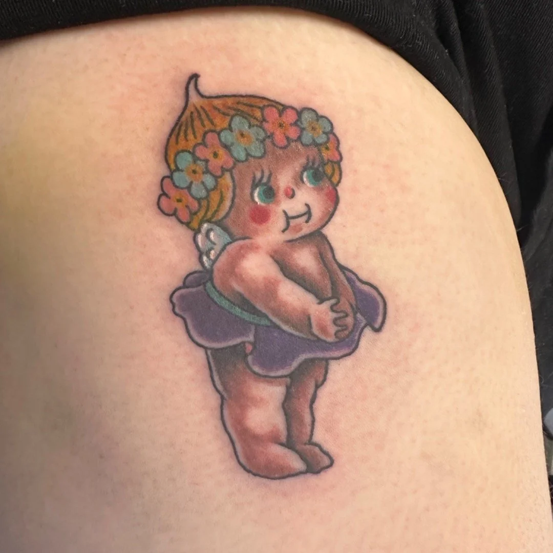 Cute little kewpie pulled from the get whatcha get machine
#tattoo #tattoos #tattooart #saltlakecity #saltlaketattoos #saltlaketattooartist #slc #slctattoo #slctattooartist #utah #utahtattoo #utahtattooartist #loyaltytattoos @loyaltytattoos