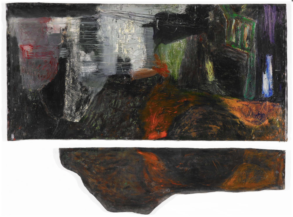 〈無題〉, 1987, 壓克力顏料、畫布, 157×216cm
