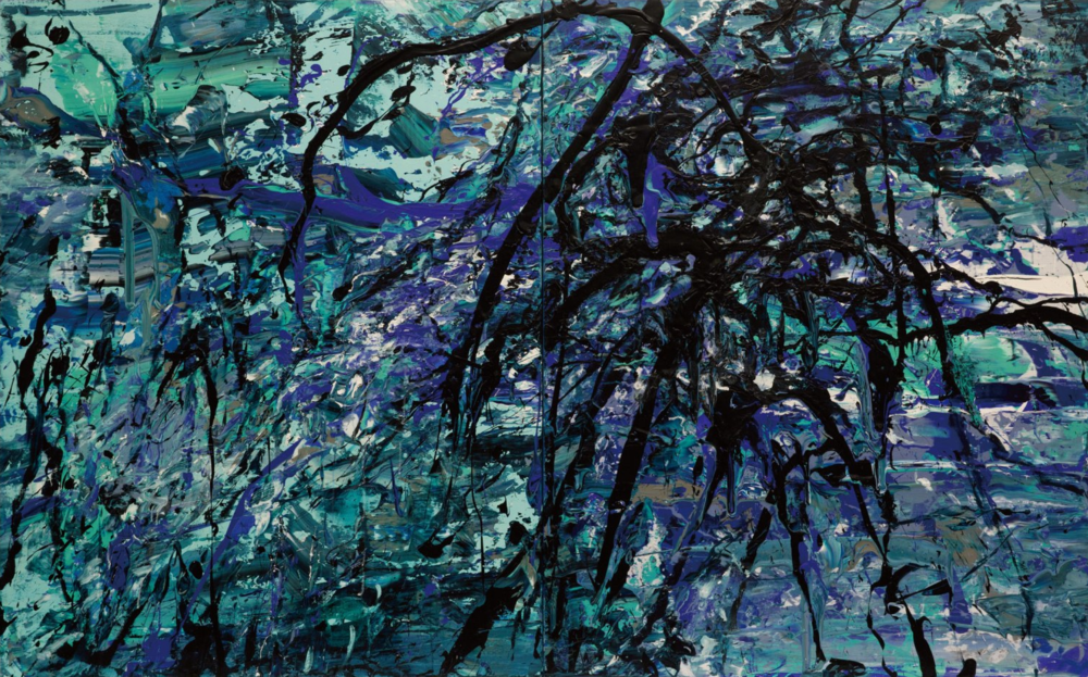 〈時延之域〉, 2013, 壓克力顏料、畫布, 162×260CM