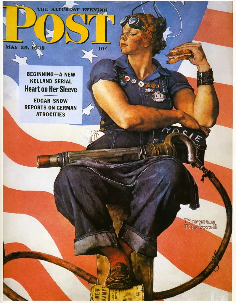 Norman Rockwell's allegorical take on Rosie .