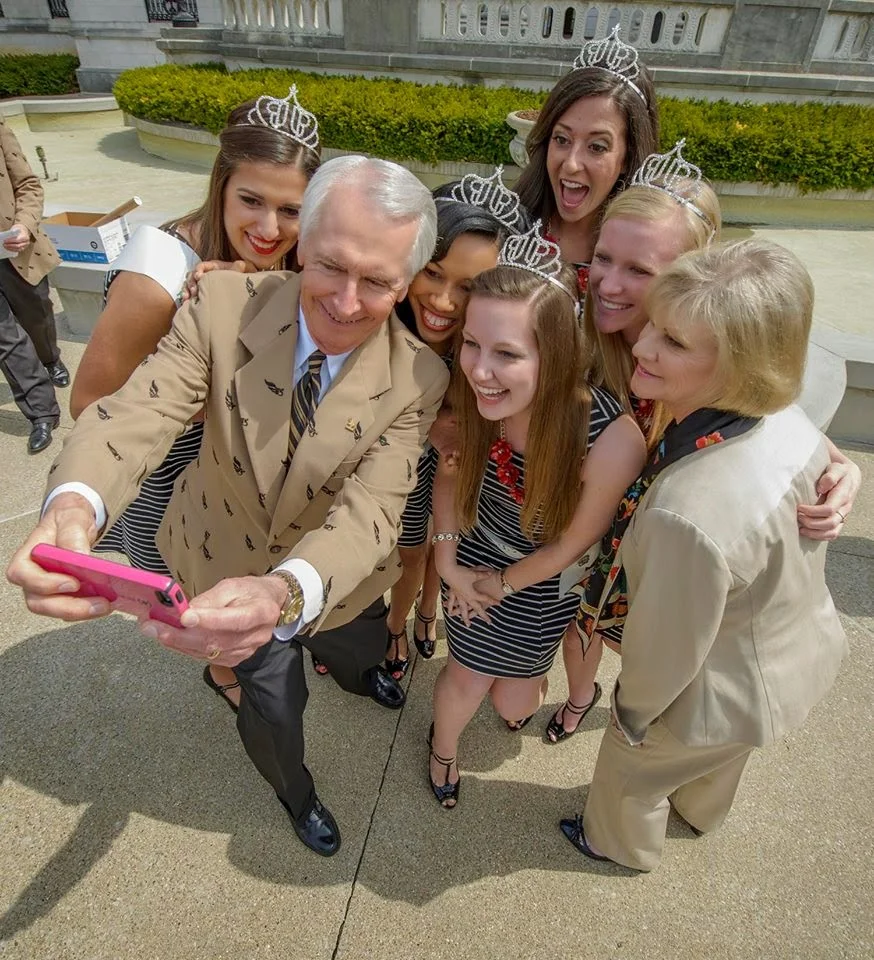Fairy tales never included princesses taking selfies with the Governor... Pretty cool, eh? {Photo Taken By Marvin Young .}