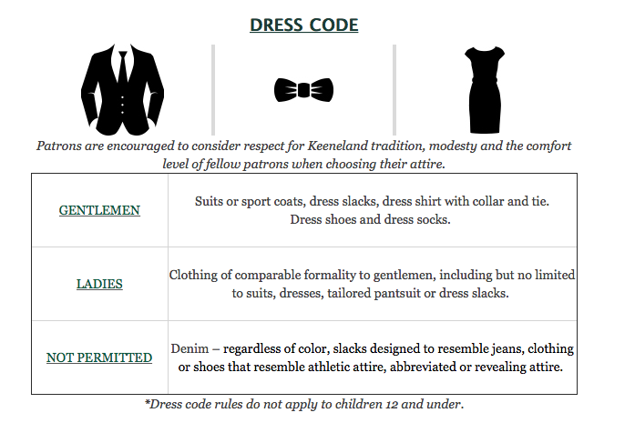 keeneland dress code