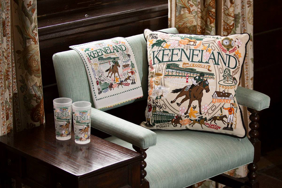 Cat Studio Keeneland and Kentucky Derby Pillows — Kentucky