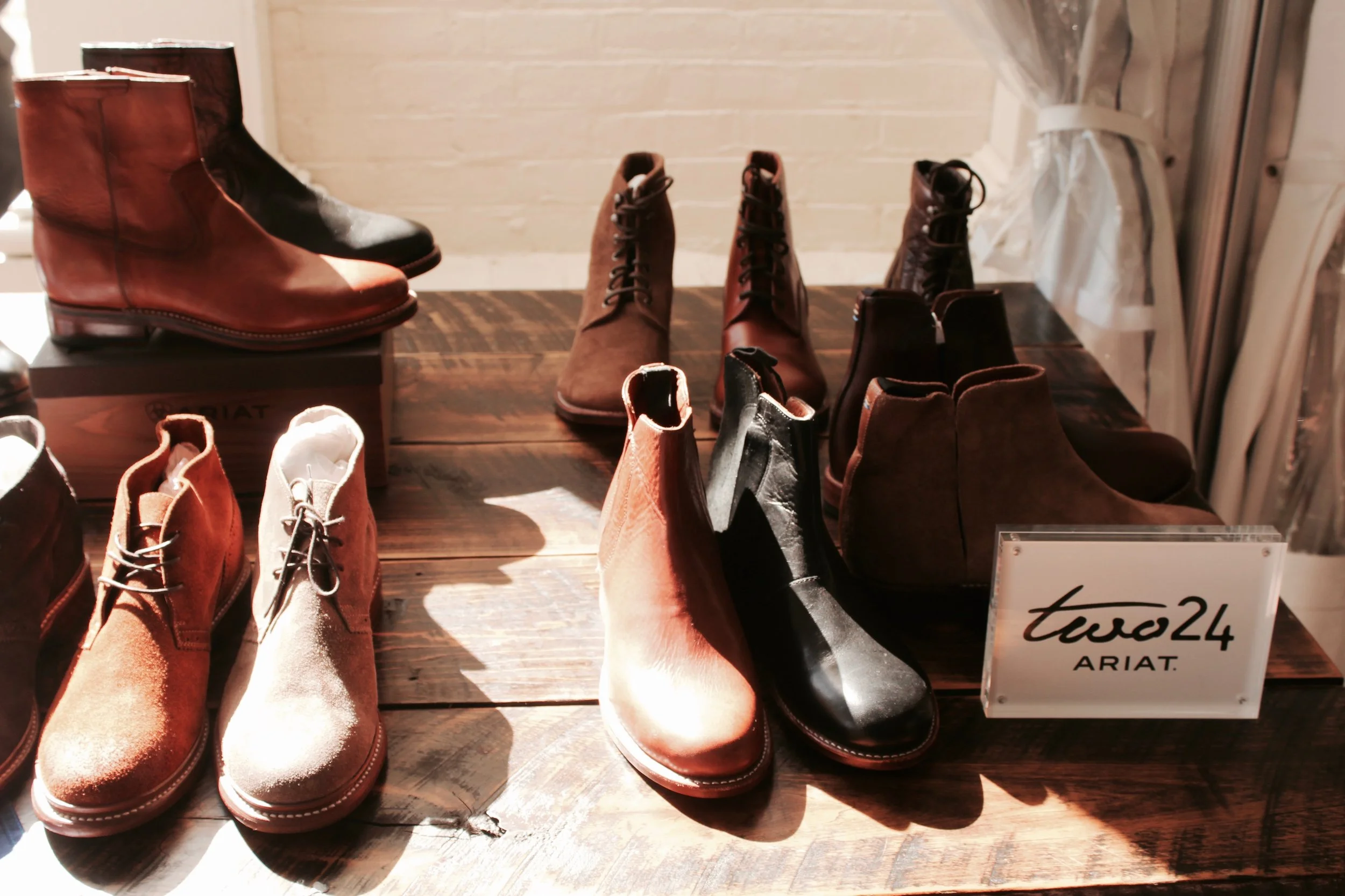 I recently got a peek at these Ariat Two24 men's boots at a Keeneland event.