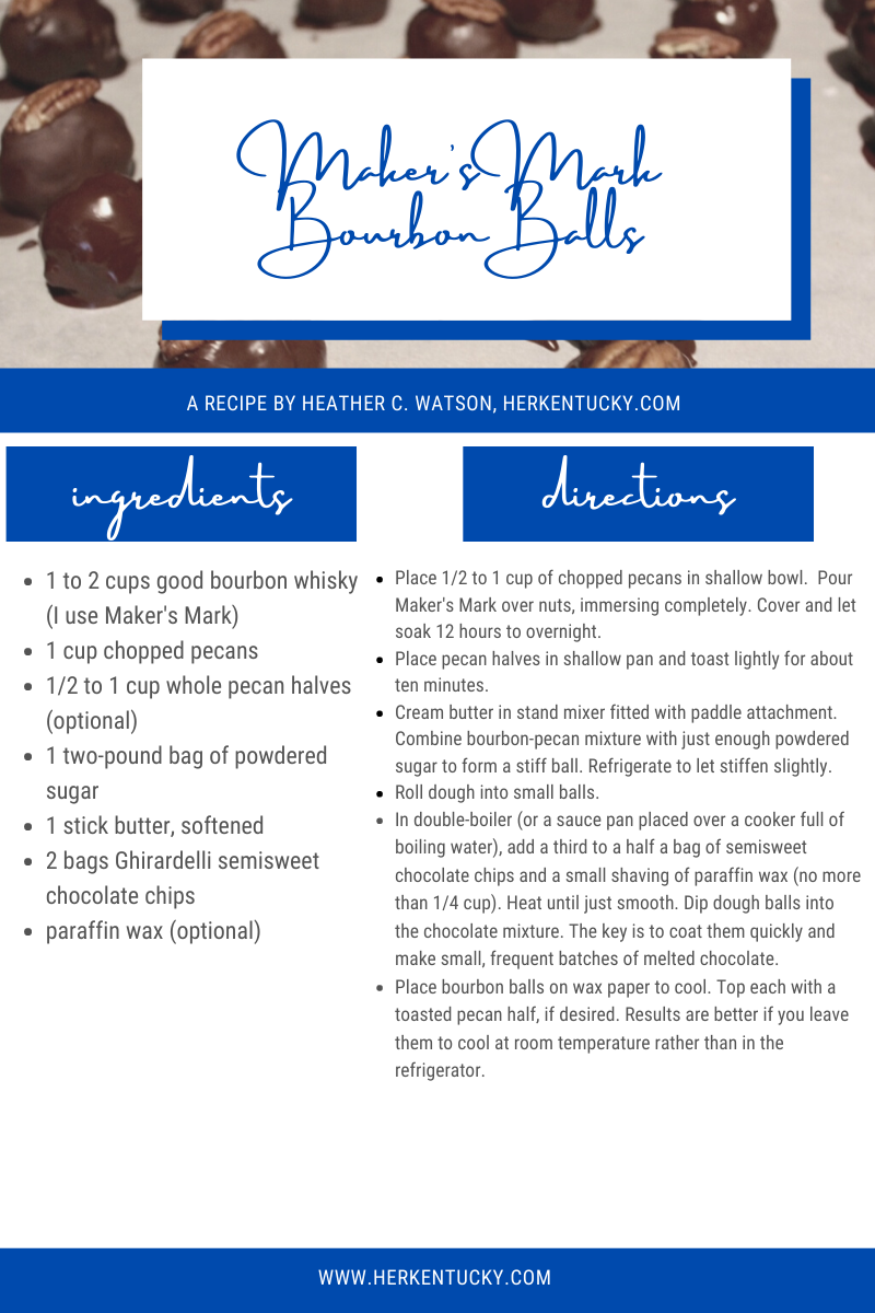 Maker's Mark Bourbon Ball Recipe — Kentucky Life + Style + Travel Blog