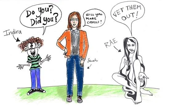 Rae profile cartoon for three words blog.jpg