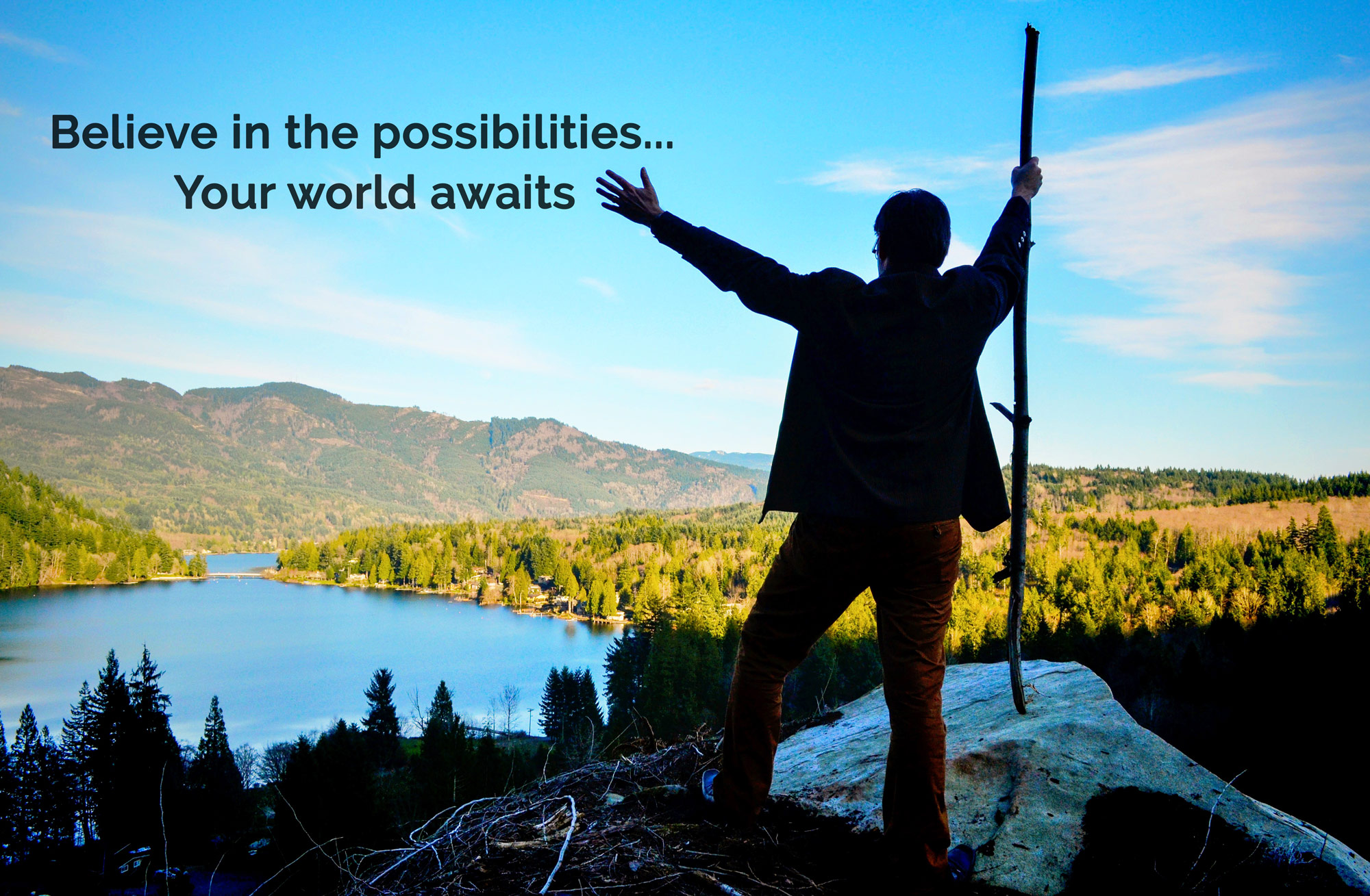 Photo credit: Rebekah Chaney - Stephen overlooking Lake Samish near Bellingham, WA