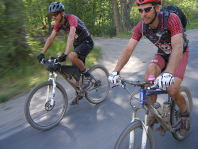Doug Johnson and myself in 2011, finishing together for the win. I haven't been that fast since...