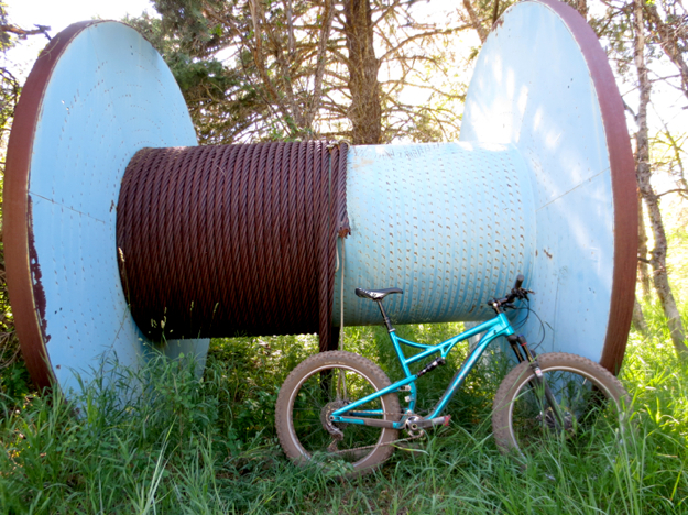 Yep, you can ride one of these. Sorry, giant cable spool not included...