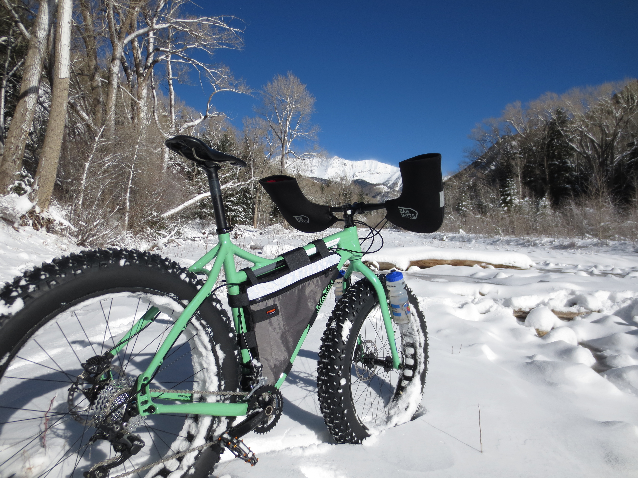 First snow for the Blackborow. I'm pretty sure it likes it...