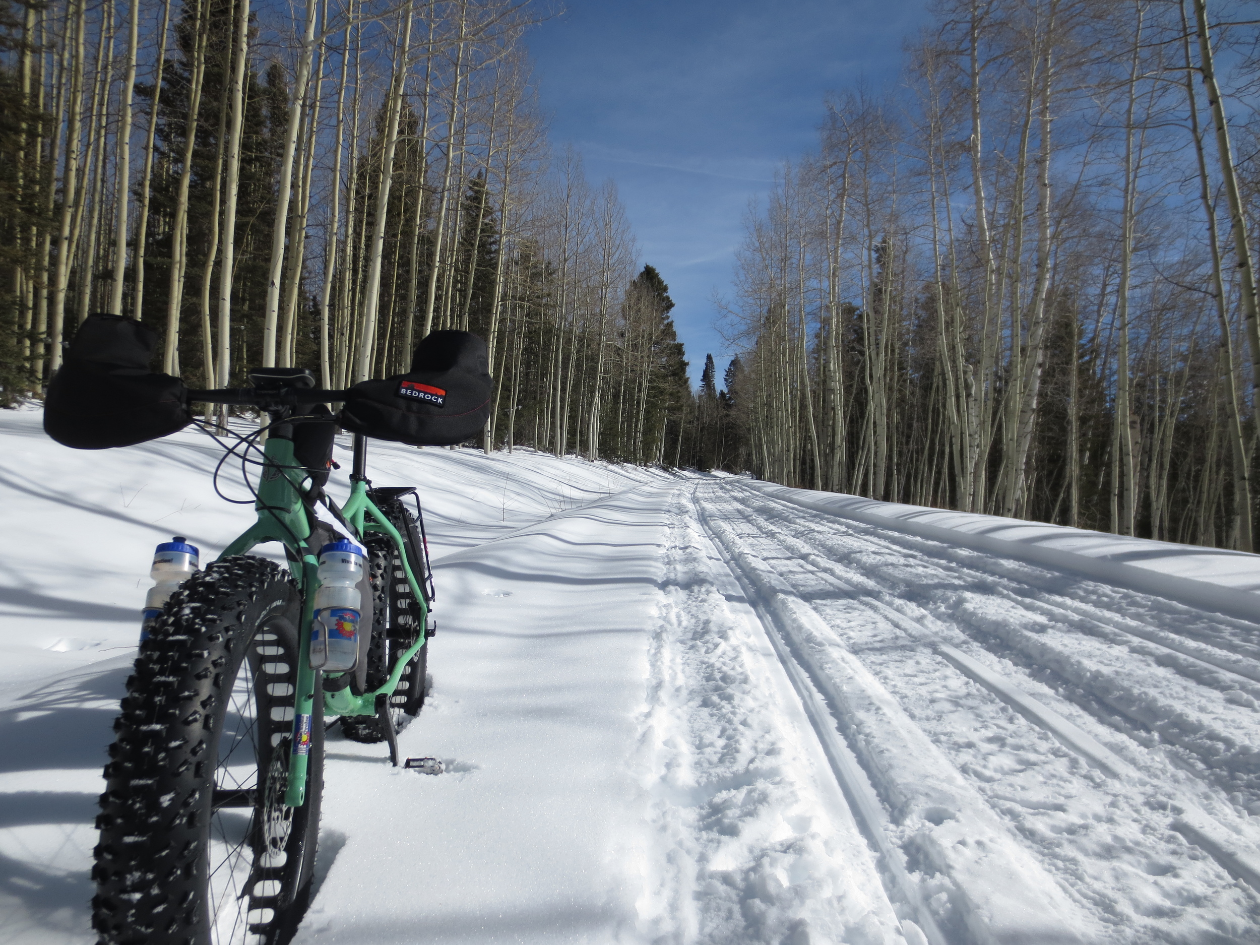 Blue skies and fast trails... awesome.