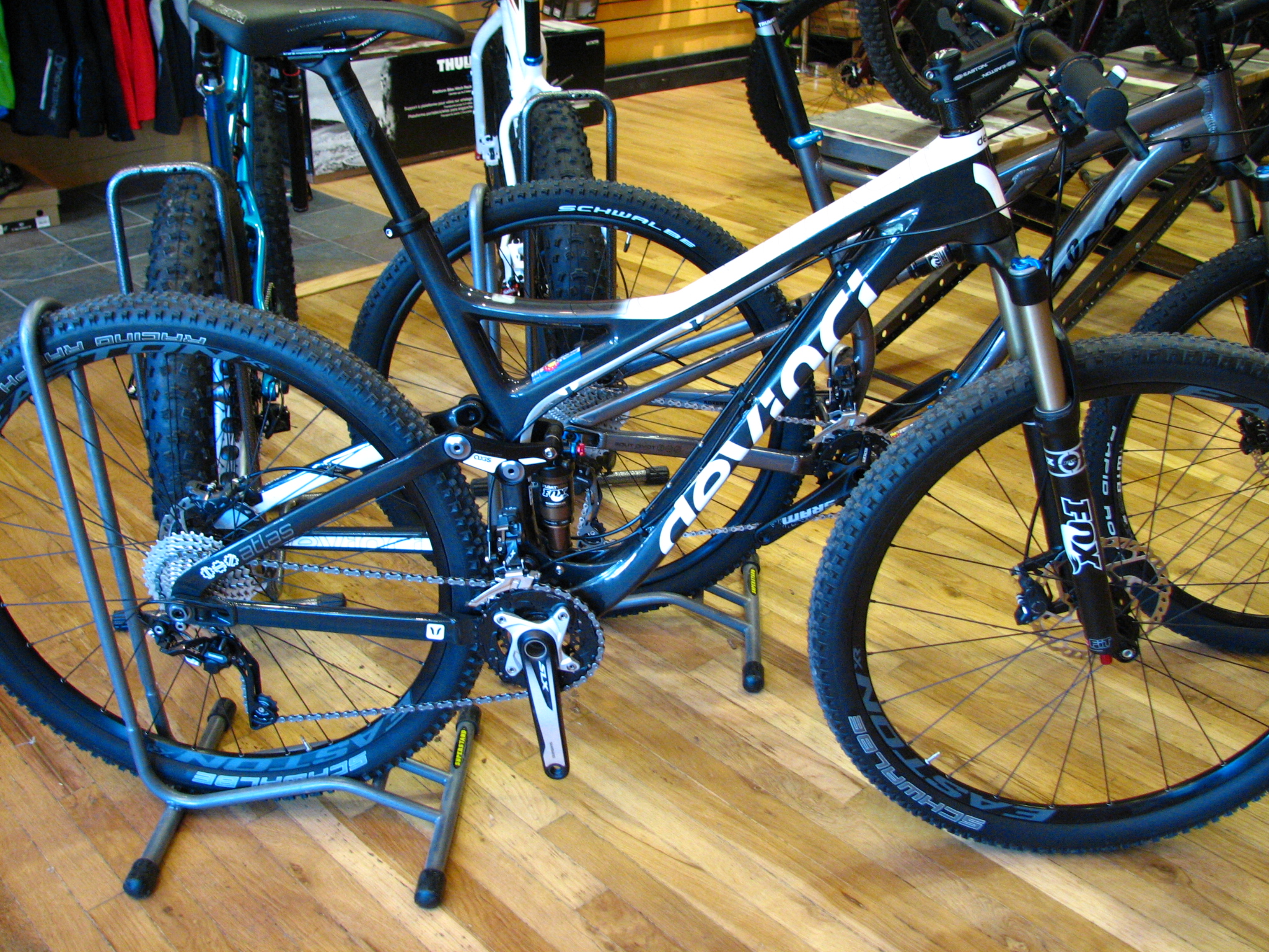 2014 Devinci Atlas RC Carbon: Was $4600, now only $3600 (that's a smokin' deal)