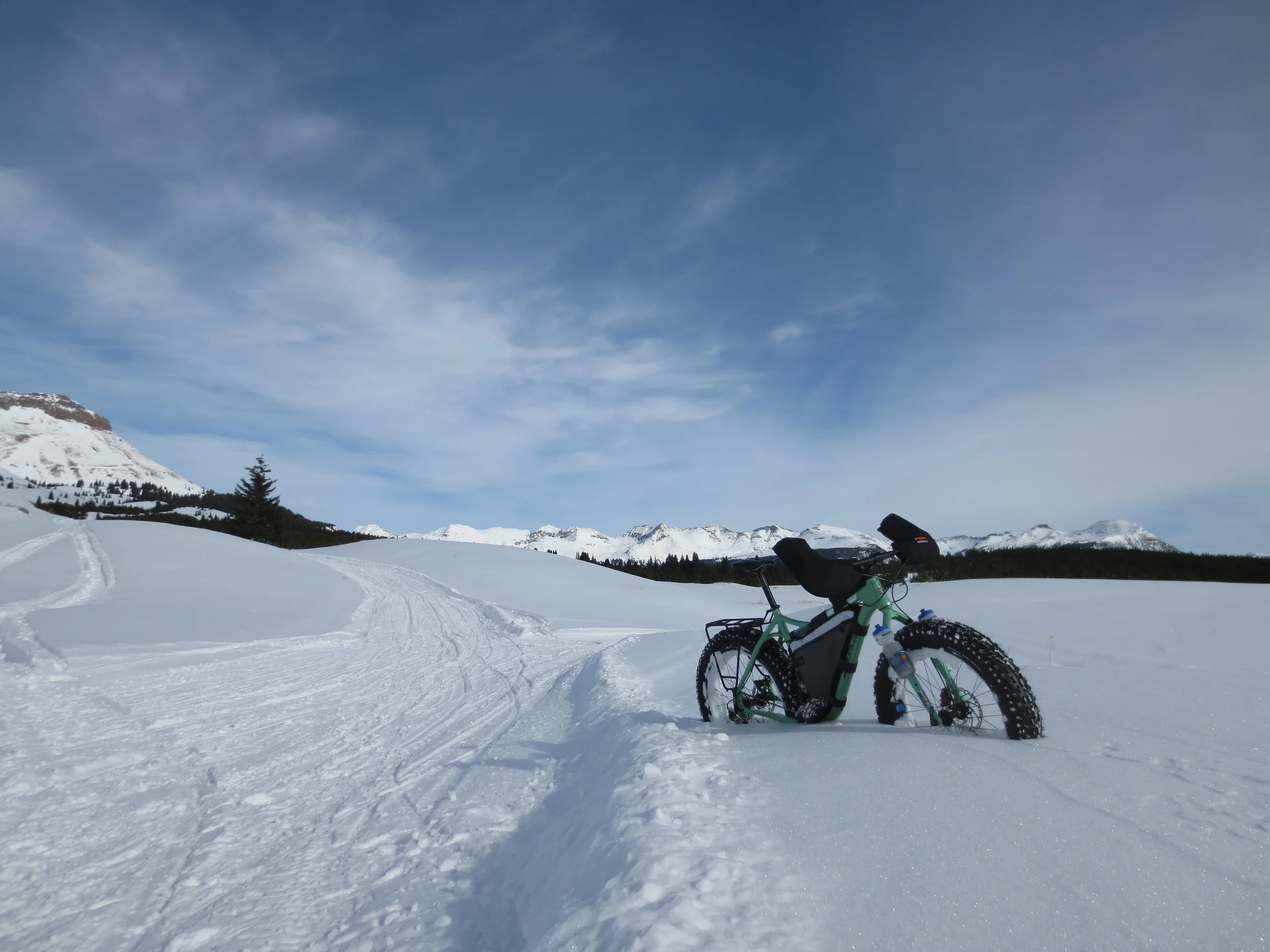 The snocat tracks at Molas Pass have been awesome riding.
