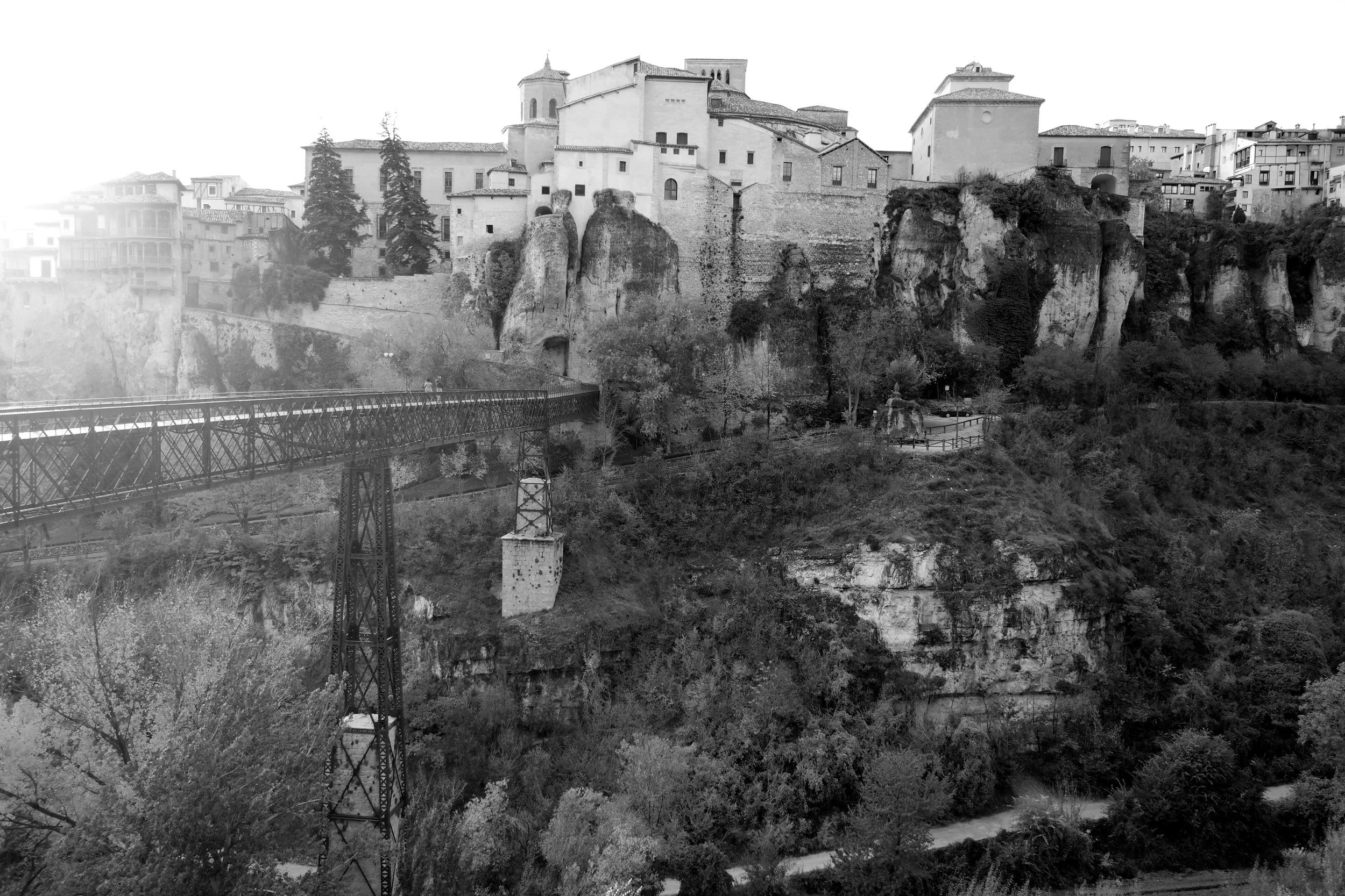 The view of the old town from the side of the city that we stayed in. You walk over the pedestrian bridge to reach the old town. If you are afraid of heights, beware!