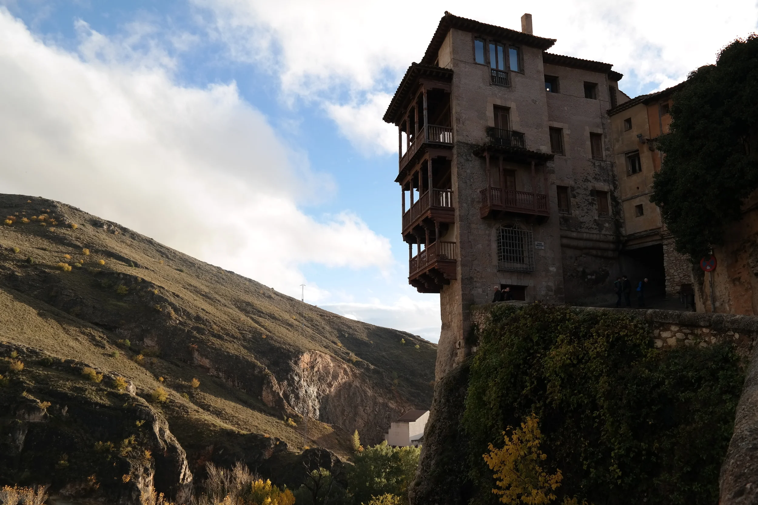 This is one of the famous Hanging Houses ( Casas Colgadas ) of Cuenca. 