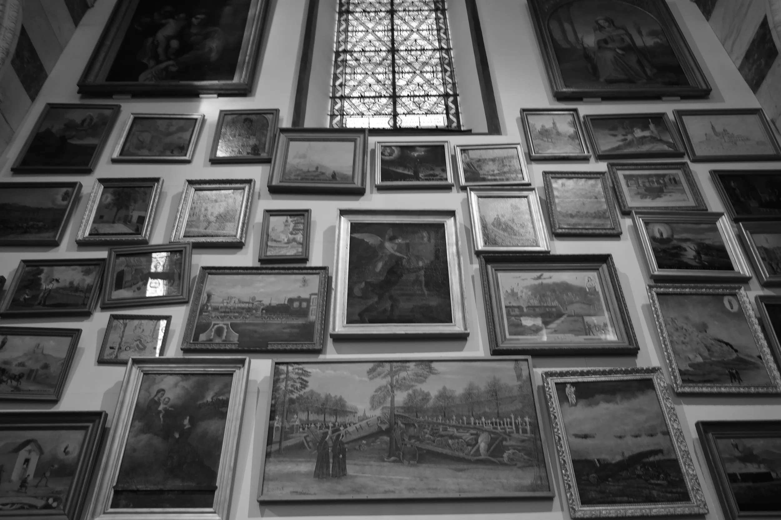 Decoration inside Notre Dame de la Garde. Strange for a church, isn't it?