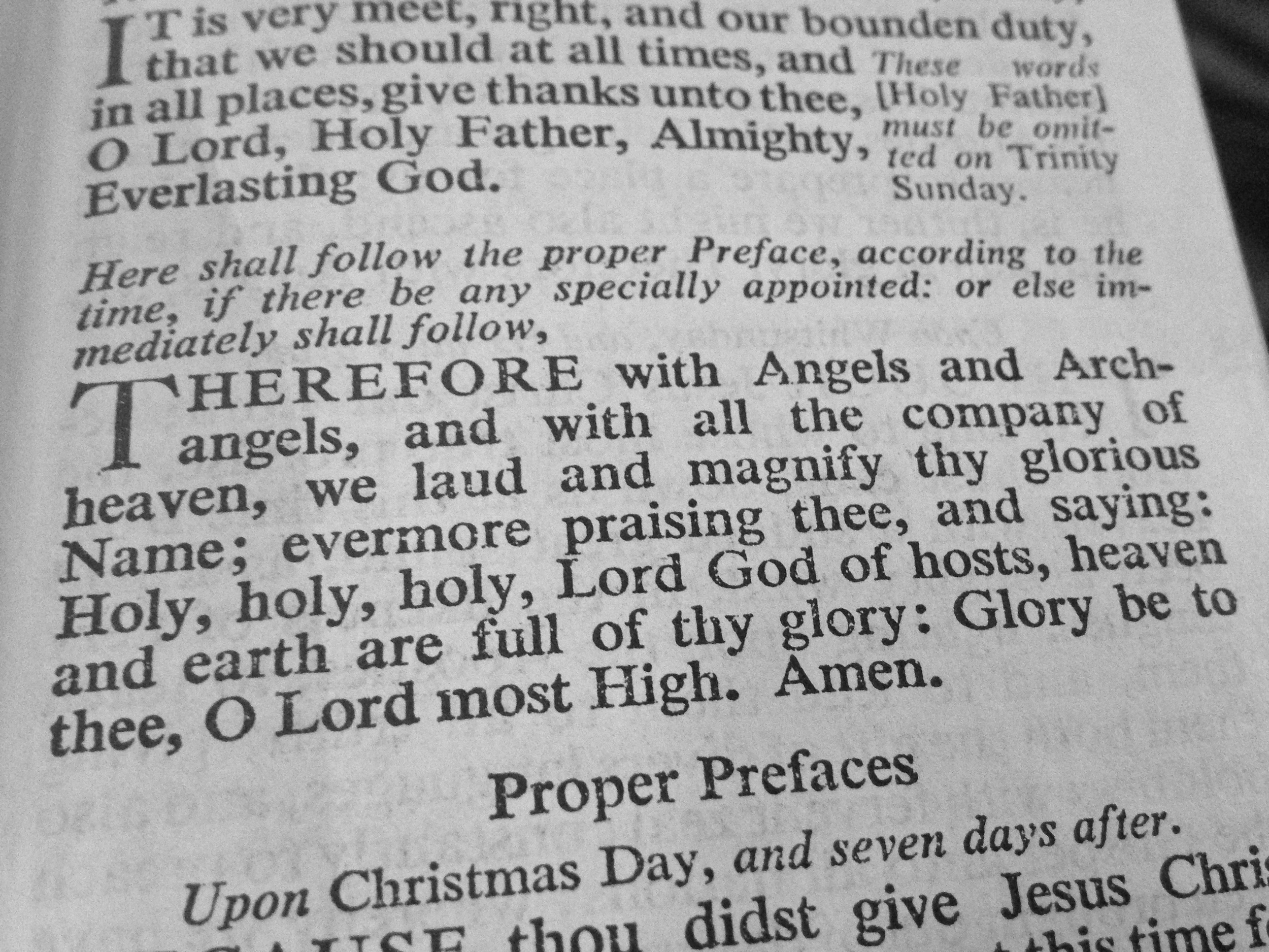 I've been attending Anglican churches now for several years, and this reading in the Book of Common Prayer holds a lot of meaning and memories of worship in the U.S. and here in Spain.