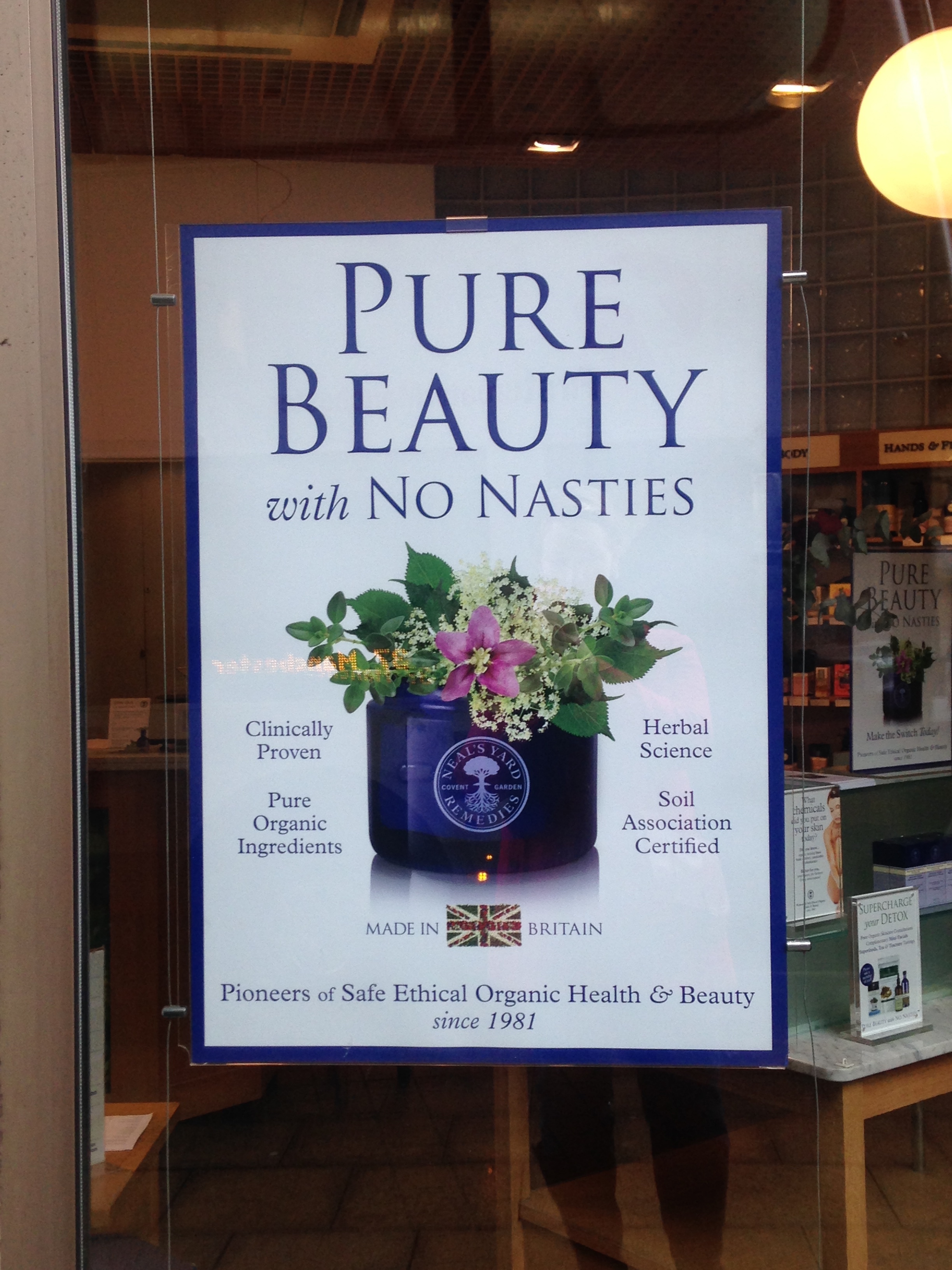 No Nasties! And I love that it is "Soil Association Certified."