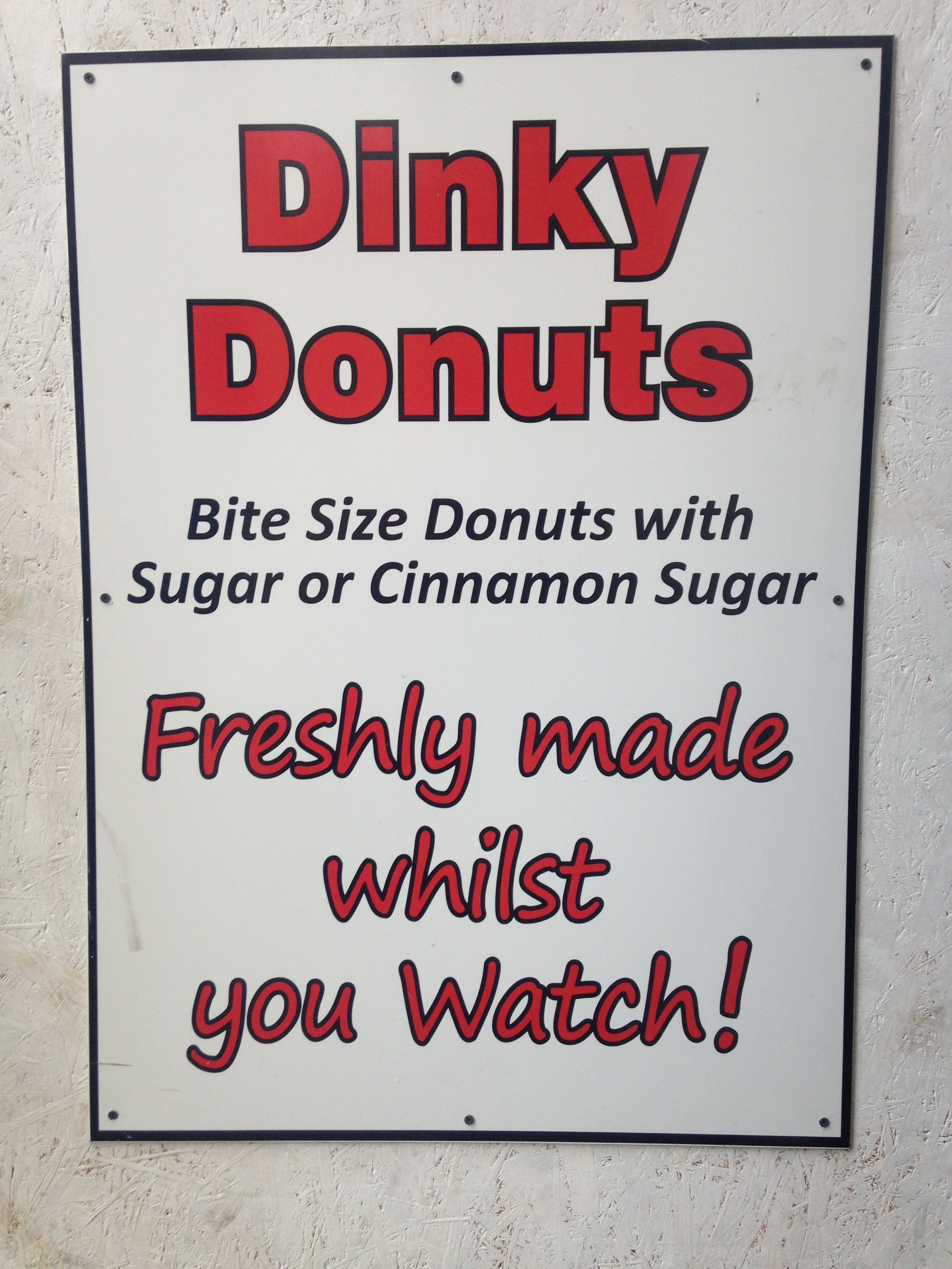 "Whilst you watch." I should have eaten some, because they looked good...