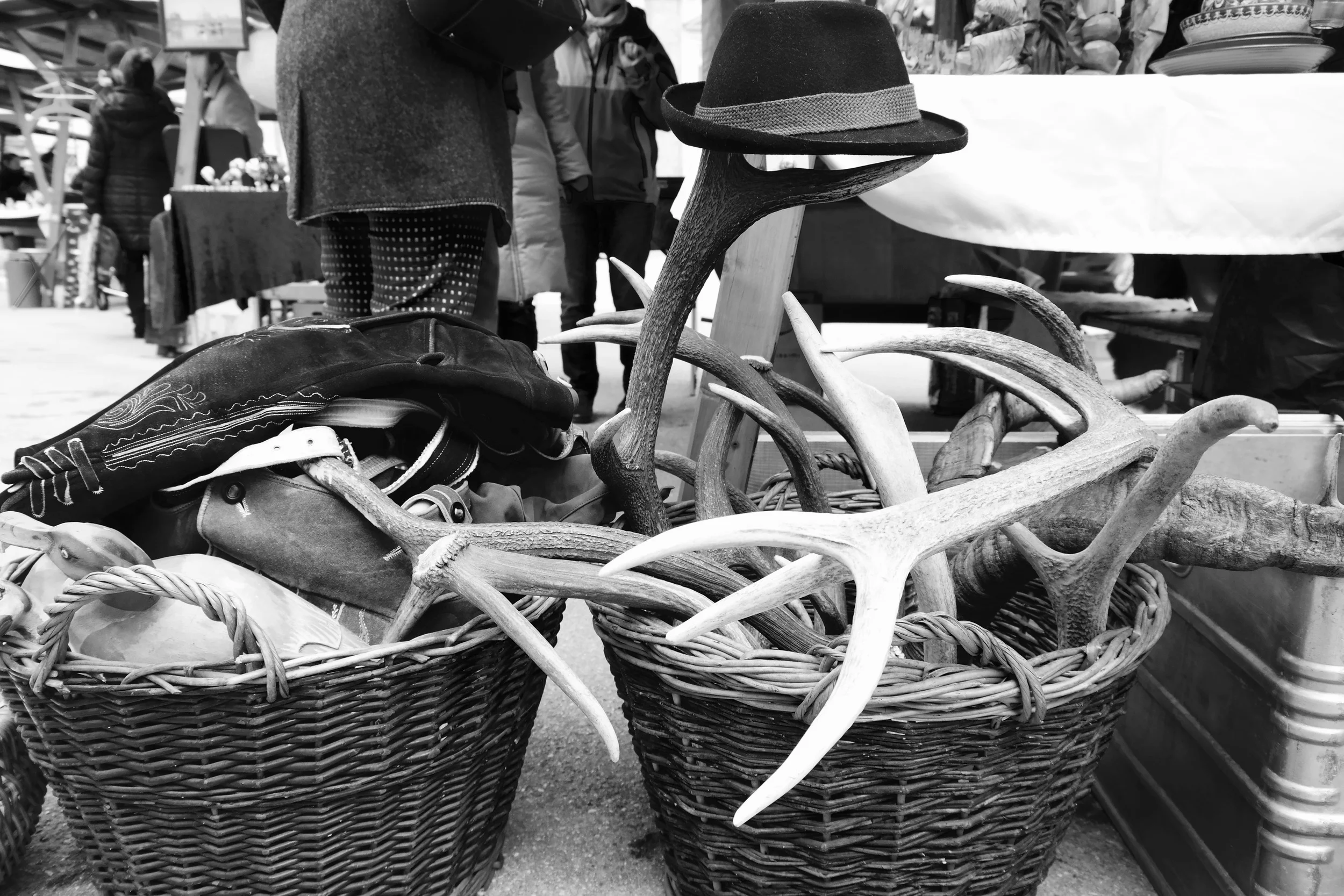 Austrian flea markets: your antler and Tyrolean hat supplier.