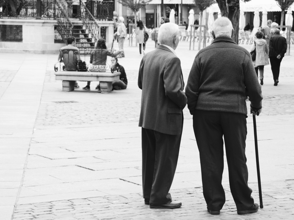 Very typical Spanish scene in the Plaza Mayor.