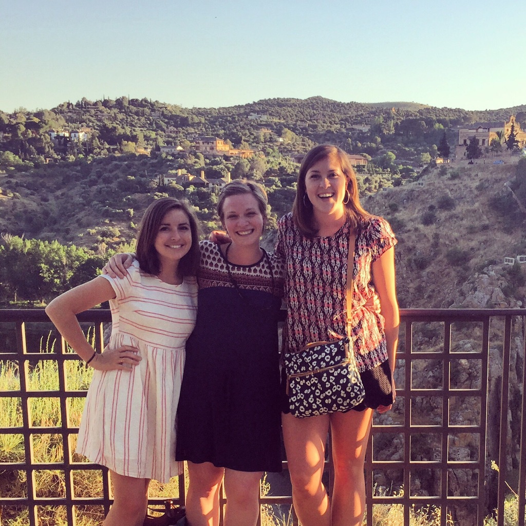Girls' night in Toledo, enjoying the fantastic views from any cafe we could find!