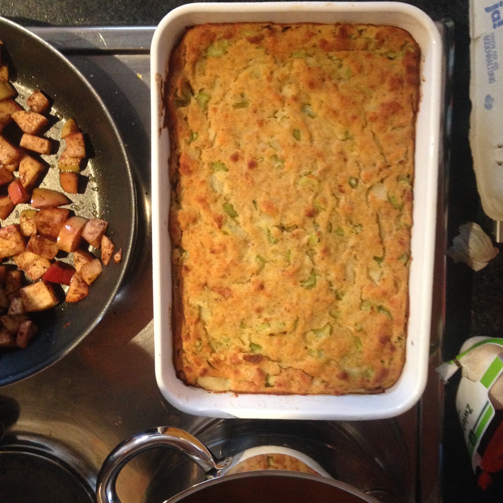 My Mom's cornbread dressing is really, really good.
