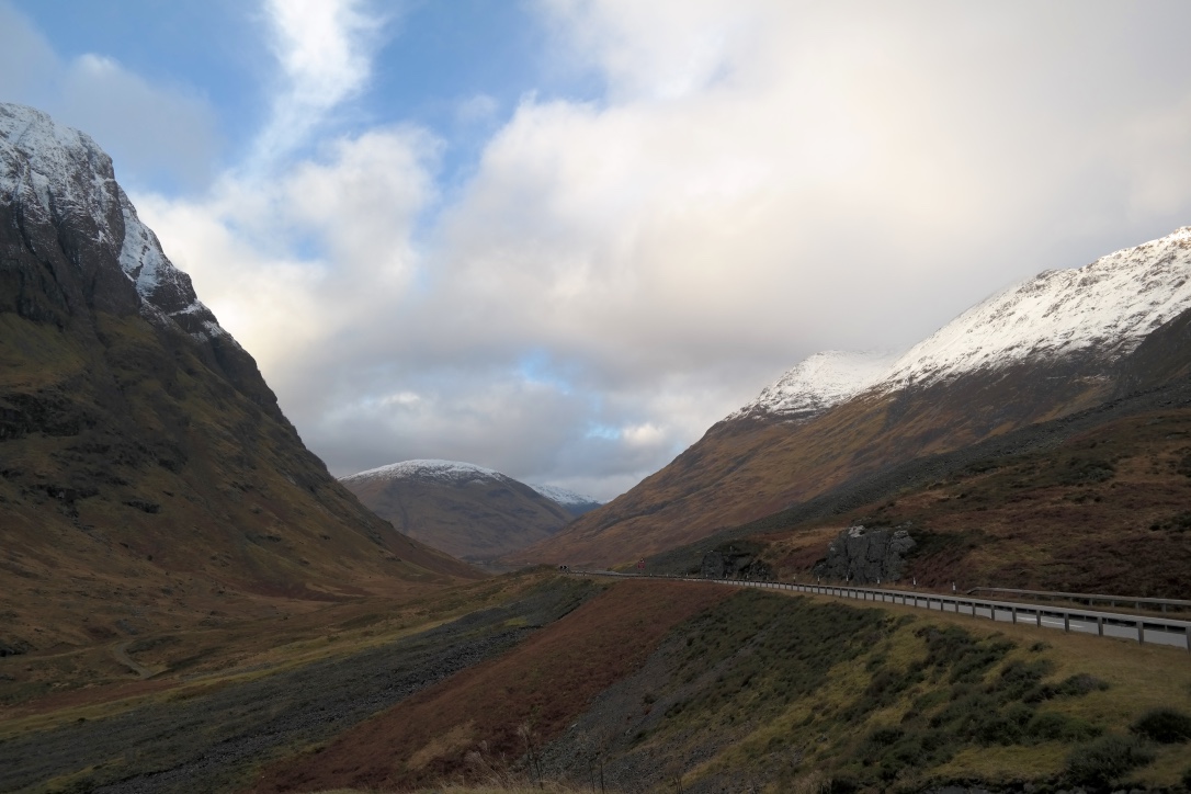 We found out about a popular walking route in Scotland called the West Highland Way, and you get to walk through scenery like this.
